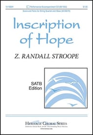 Inscription of Hope SATB choral sheet music cover Thumbnail